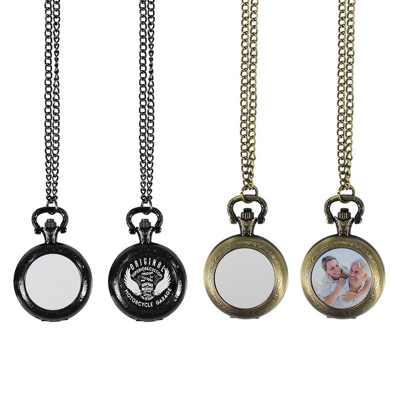 Jewelry And Watches - Maßgefertigte Vintage Metall-Taschenuhr Anhänger-Halskette Klassische Uhren-Halskette