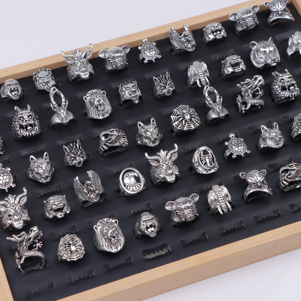 Gothic Skull Ring - 10/20/30/50 Teile/los Mode Punk Rock Schädel