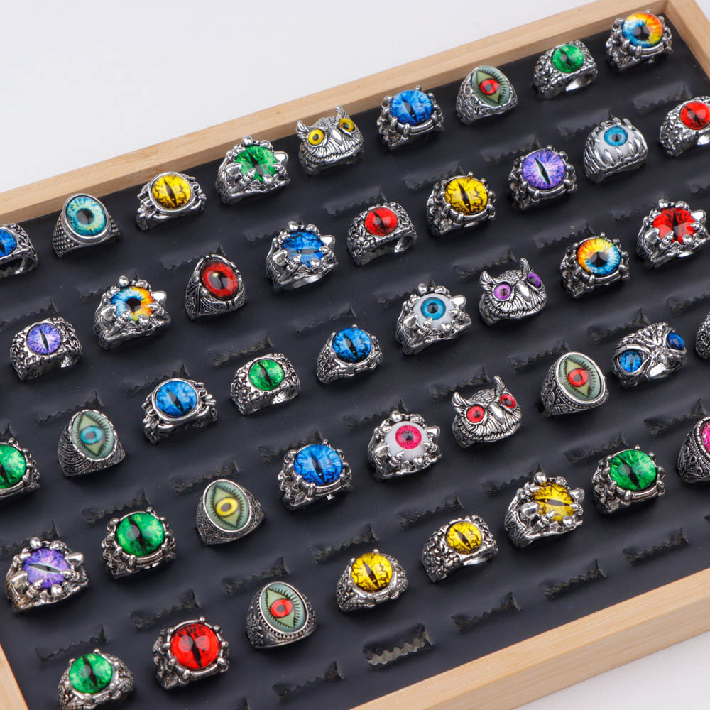 10/20/30/50 Teile/los Mode Pun – Gothic Skull Ring Bewertung und Preis