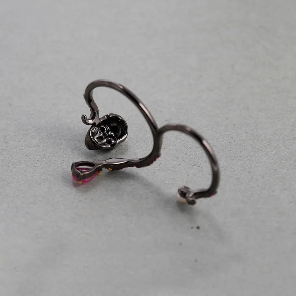 Edelstein Ballett natürlichen  – Gothic Skull Ring Bewertung und Preis