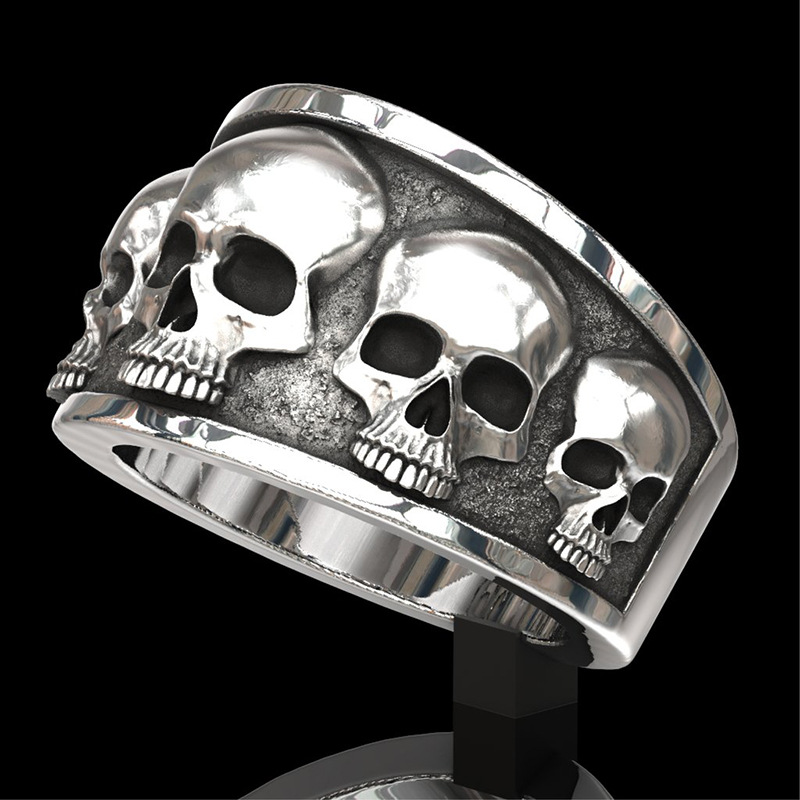 Neuer heiß begehrter klassisch – Gothic Skull Ring Bewertung und Preis