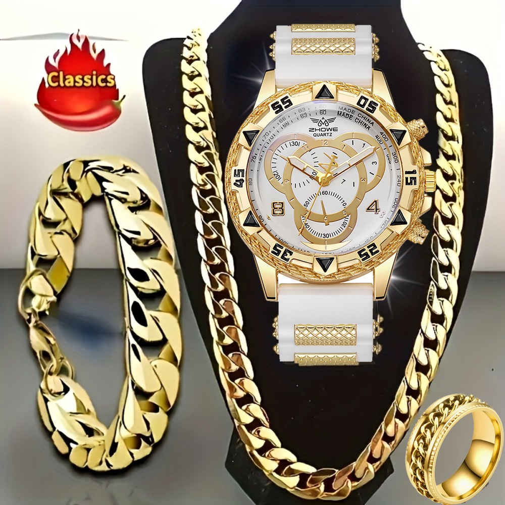 4-teiliges Luxus-Set für Herre – Mystery Jewelry Jar Watches Bewertung und Preis
