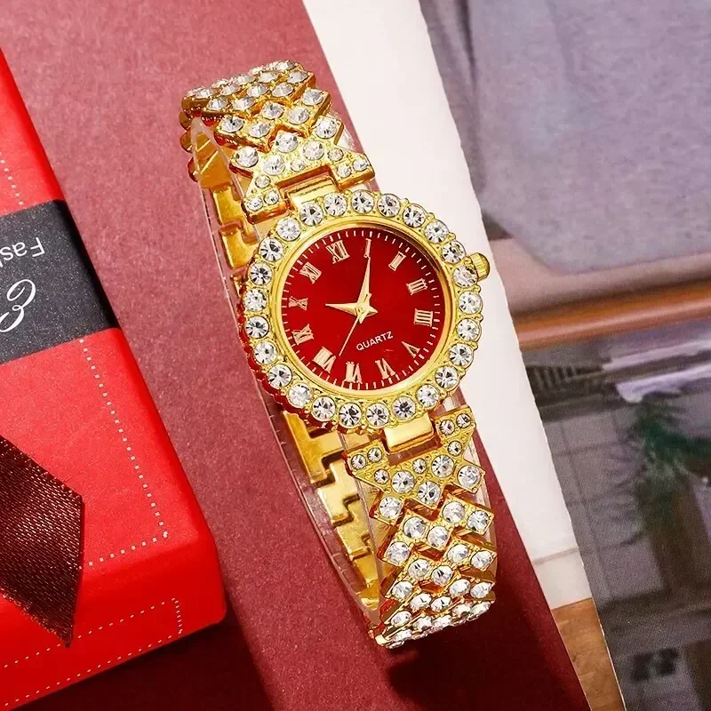 Goldene Luxus uhr Frauen Ring  – Mystery Jewelry Jar Watches Bewertung und Preis