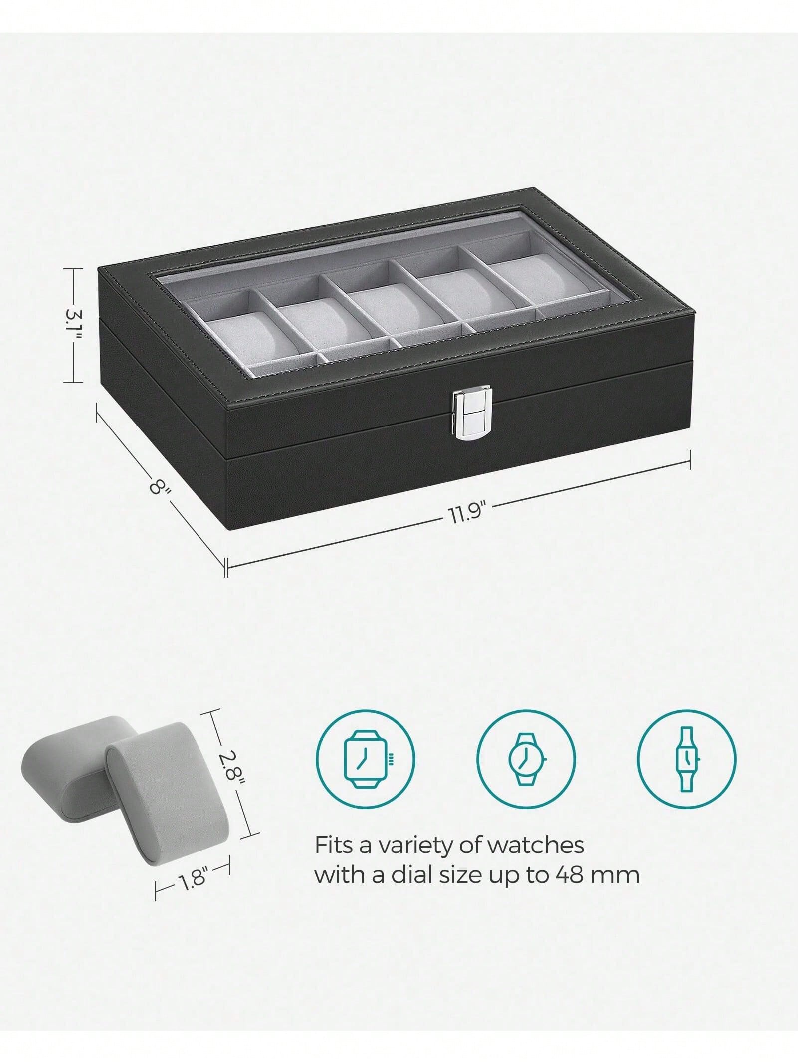Abschließbare Uhrenbox mit 12  – Jewelry Watches & Accessories Bewertung und Preis