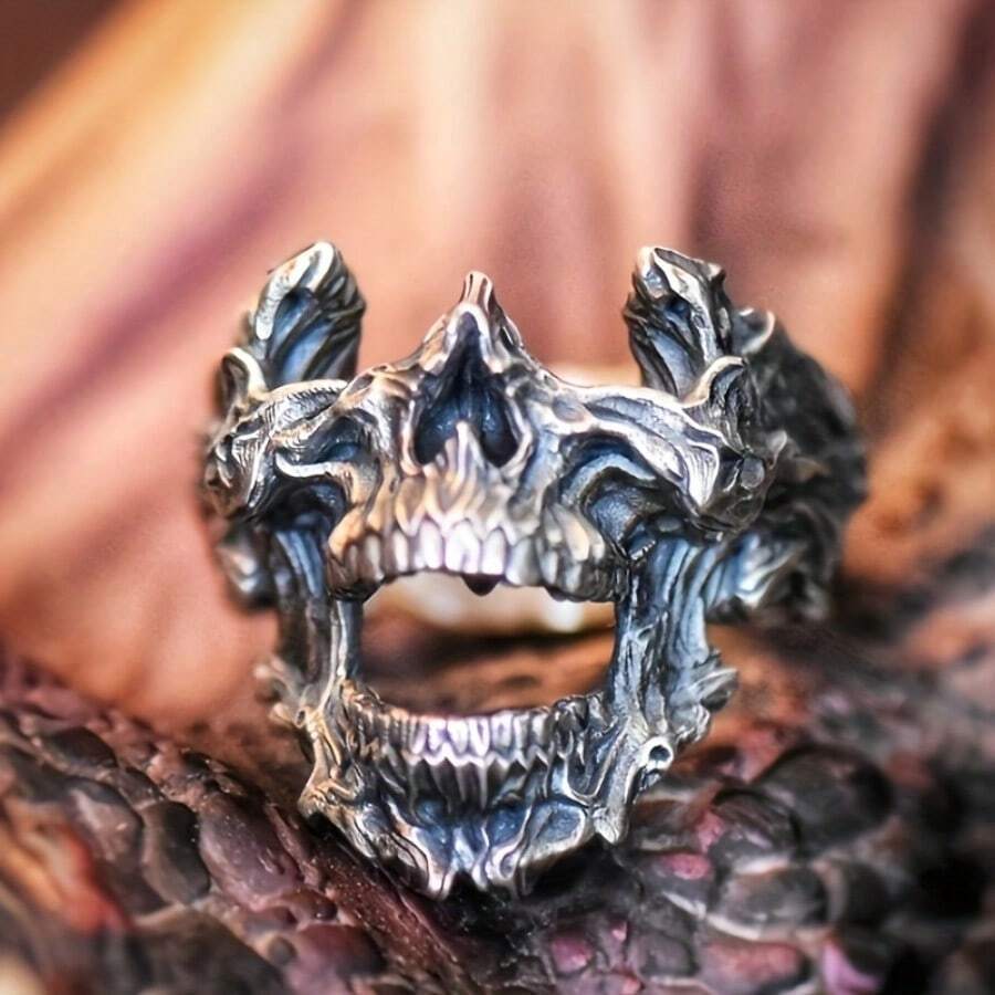 Vintage Gothic Totenkopf-Maske – Gothic Skull Ring Bewertung und Preis
