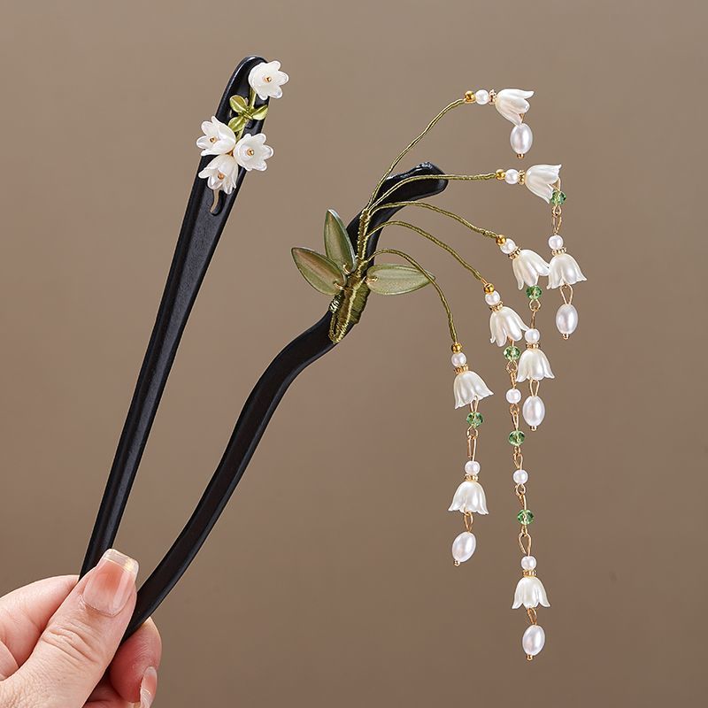 Holzblumen-Haarnadel im Vintag – Shop Jewelry & Watches Near Me Bewertung und Preis