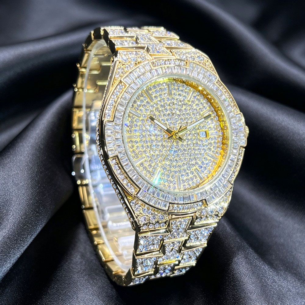 Heiß begehrte Gold-Eis-Uhr für – Jewelry Watches Brands Bewertung und Preis