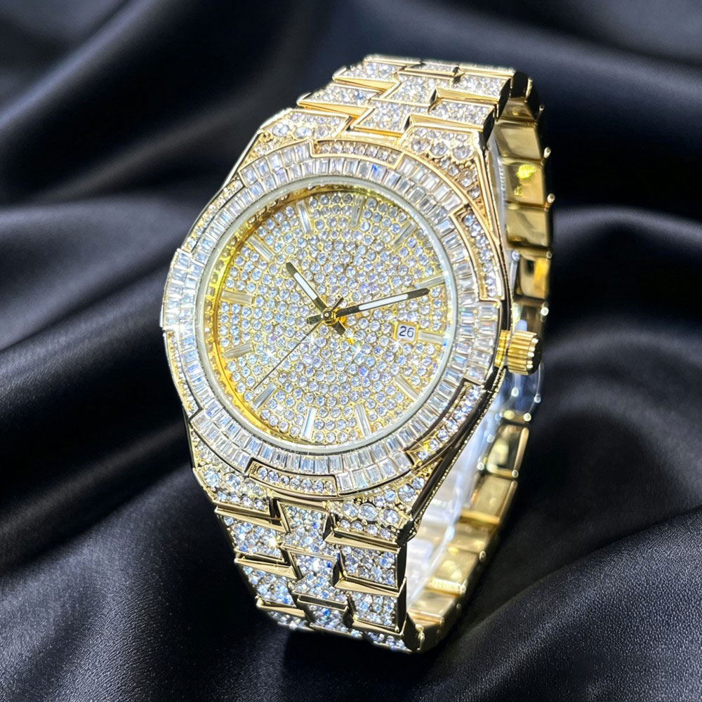 Heiß begehrte Gold-Eis-Uhr für – Jewelry Watches Brands Bewertung und Preis