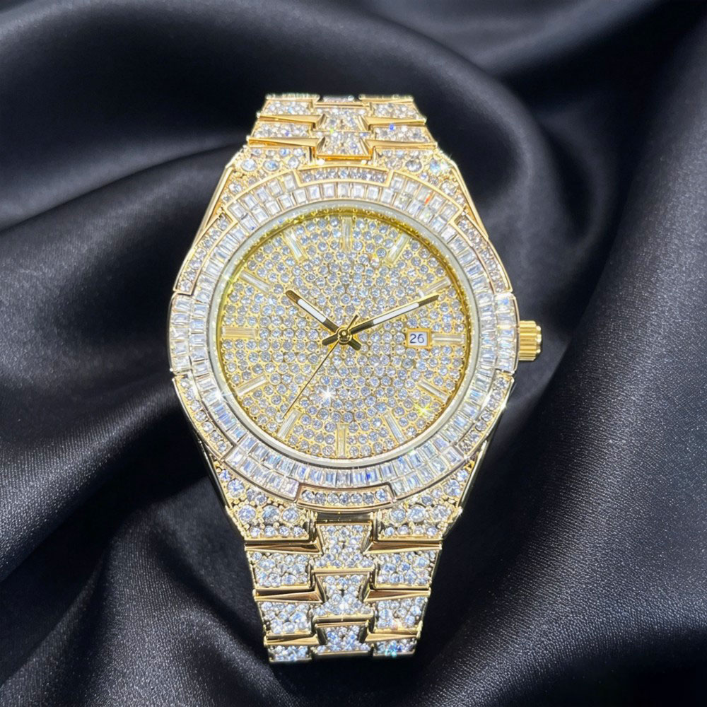 Heiß begehrte Gold-Eis-Uhr für – Jewelry Watches Brands Bewertung und Preis