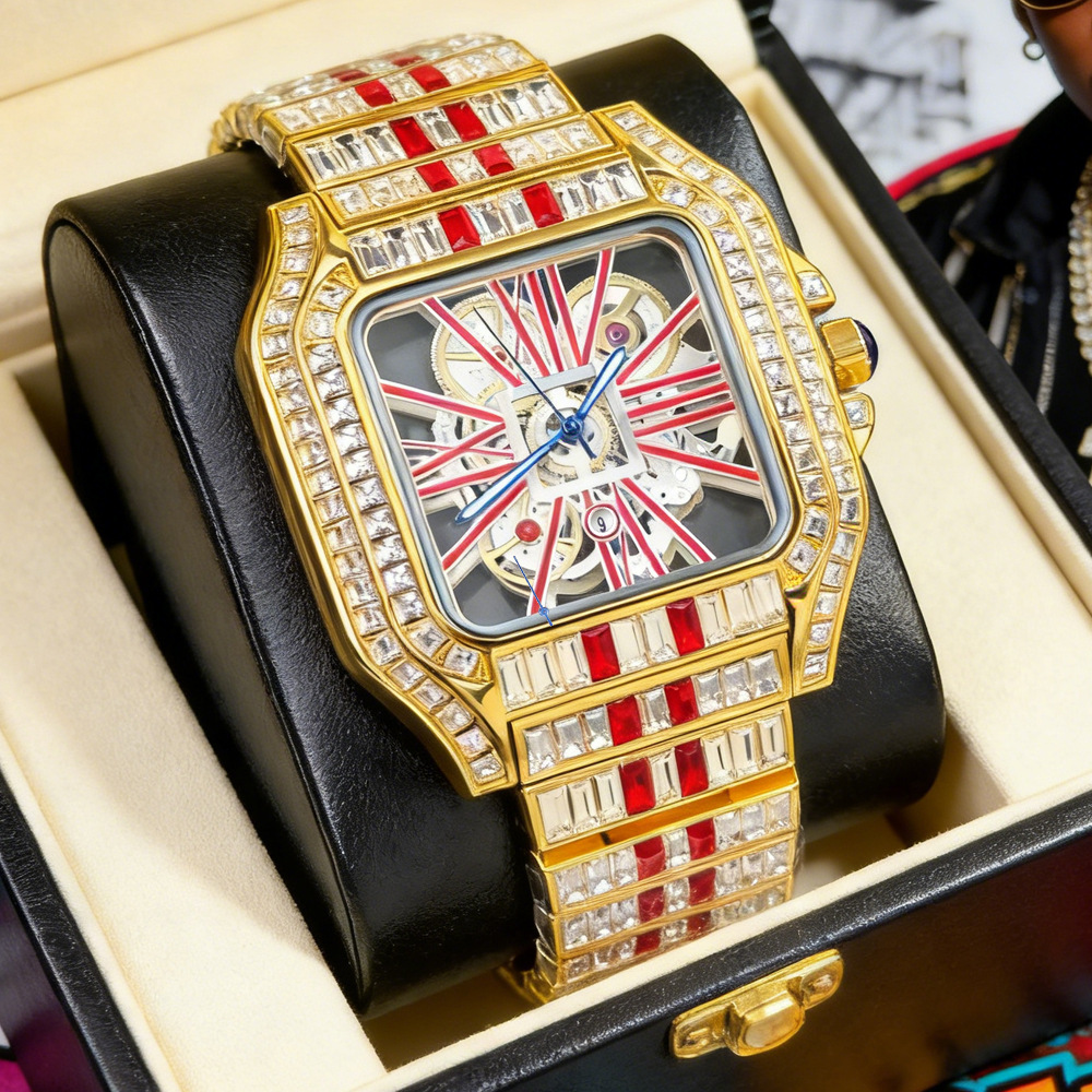Hohle Luxus-Bling-Quarz-Armban – Jewelry Watches Brands Bewertung und Preis
