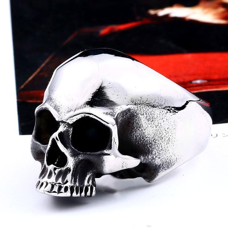 Beier 316L Edelstahl Vintage P – Gothic Skull Ring Bewertung und Preis