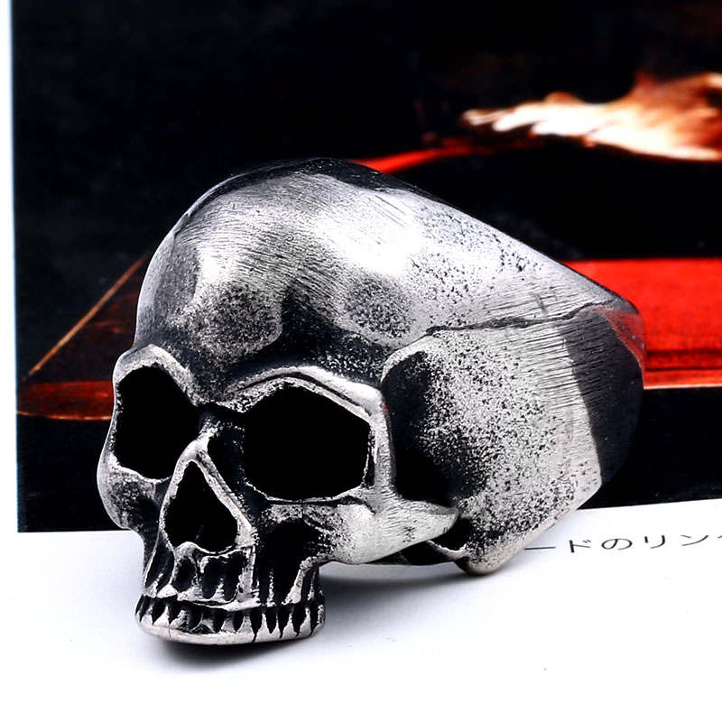 Beier 316L Edelstahl Vintage P – Gothic Skull Ring Bewertung und Preis