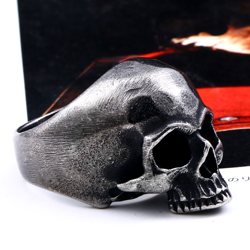 Beier 316L Edelstahl Vintage P – Gothic Skull Ring Bewertung und Preis